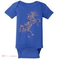 Arabic Calligraphy Arabian Horse Al Mutanabbi Poem Baby Bodysuit thumb 0