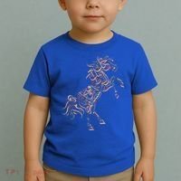 Arabic Calligraphy Arabian Horse Al Mutanabbi Poem Toddler T-Shirt thumb 2