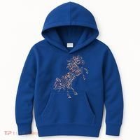 Arabic Calligraphy Arabian Horse Al Mutanabbi Poem Kids Hoodie thumb 0