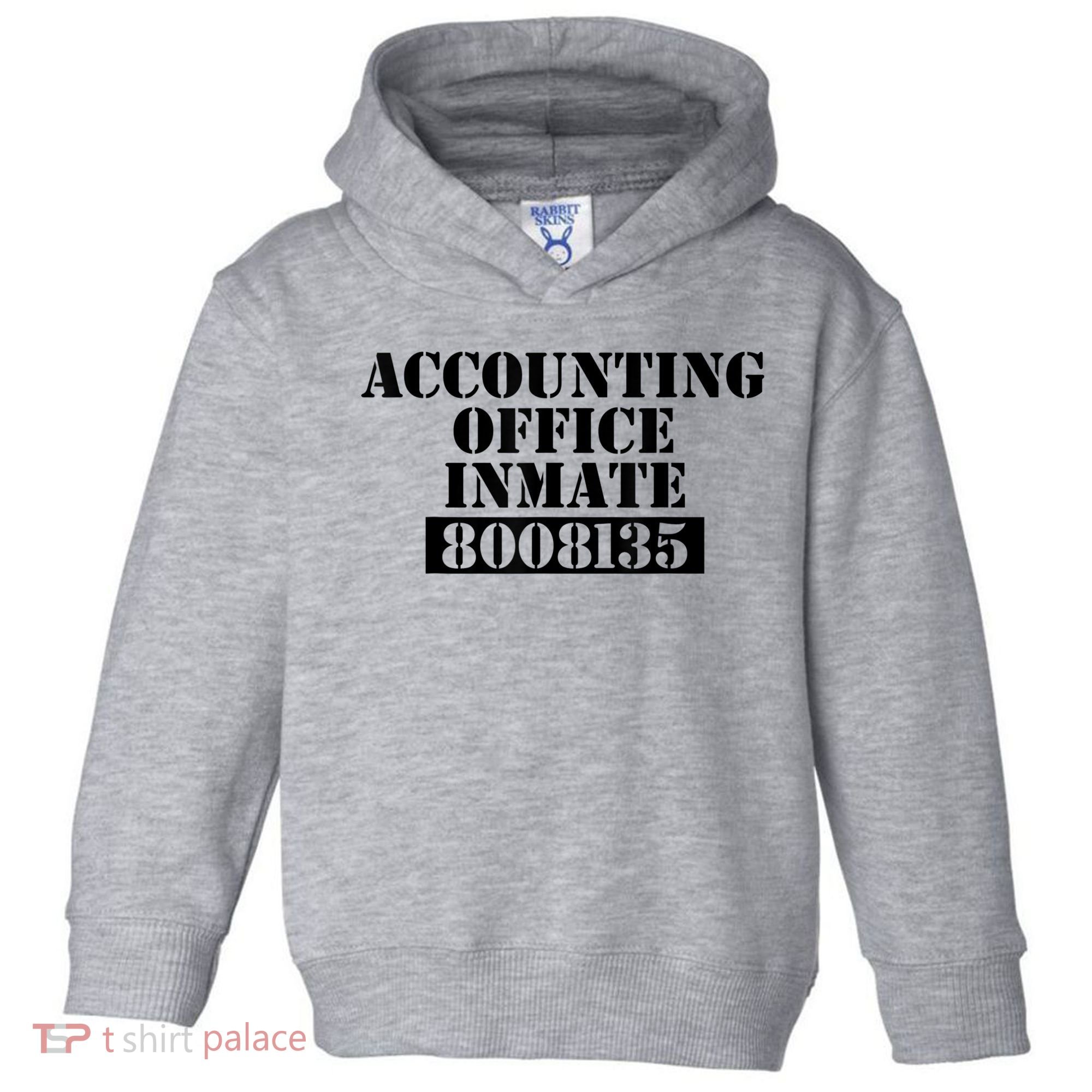 Accountant Costume Accounting Office Inmate Costume Toddler Hoodie