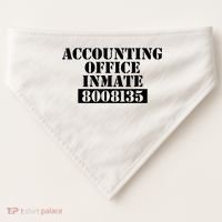 Accountant Costume Accounting Office Inmate Costume USA-Made Doggie Bandana thumb 0