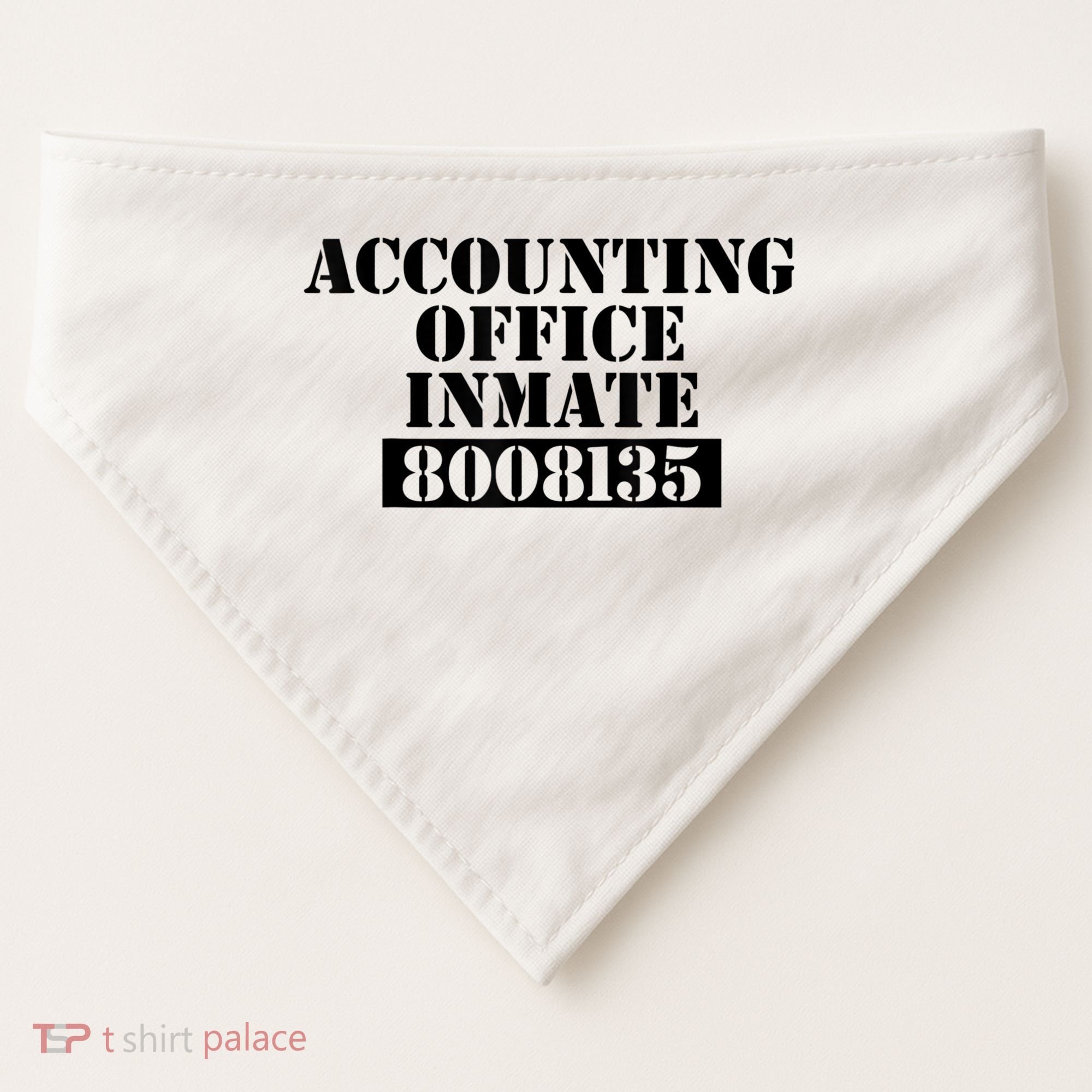 Accountant Costume Accounting Office Inmate Costume USA-Made Doggie Bandana