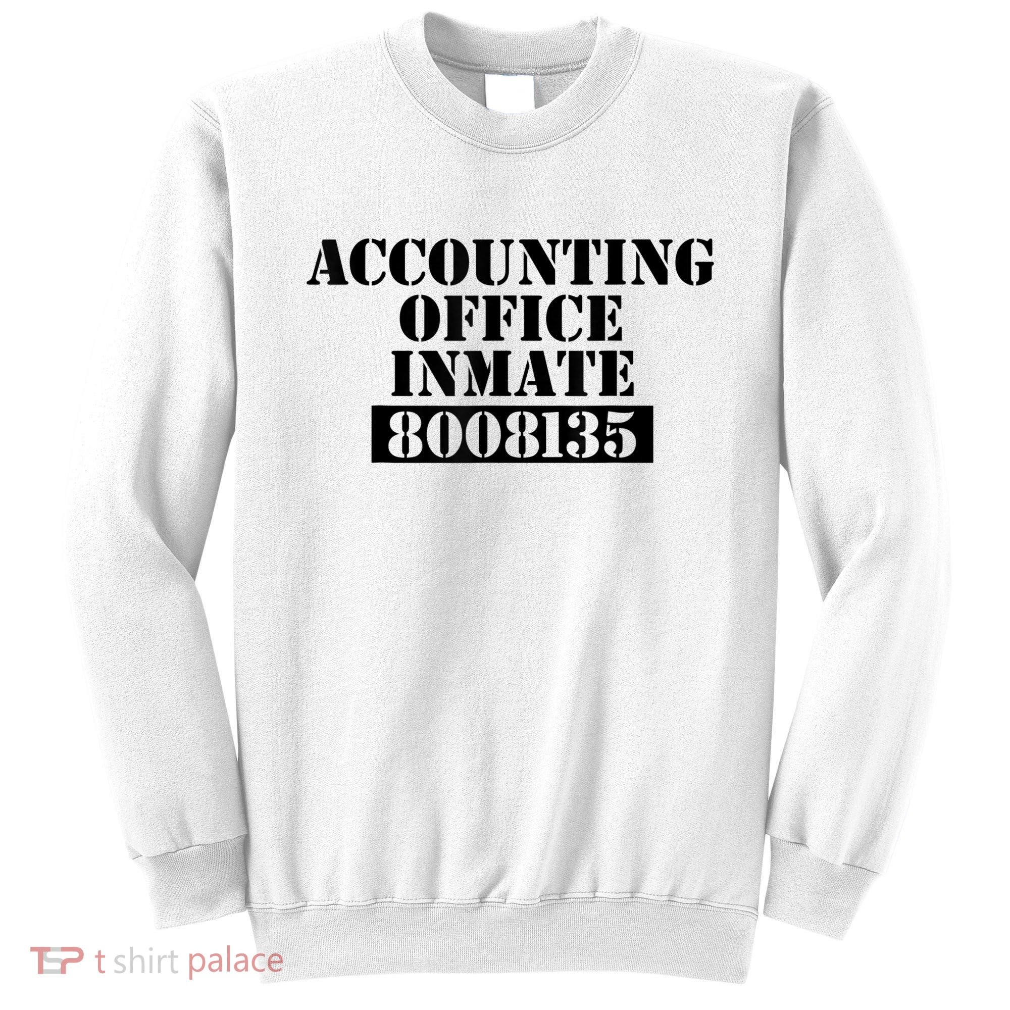 Accountant Costume Accounting Office Inmate Costume Sweatshirt