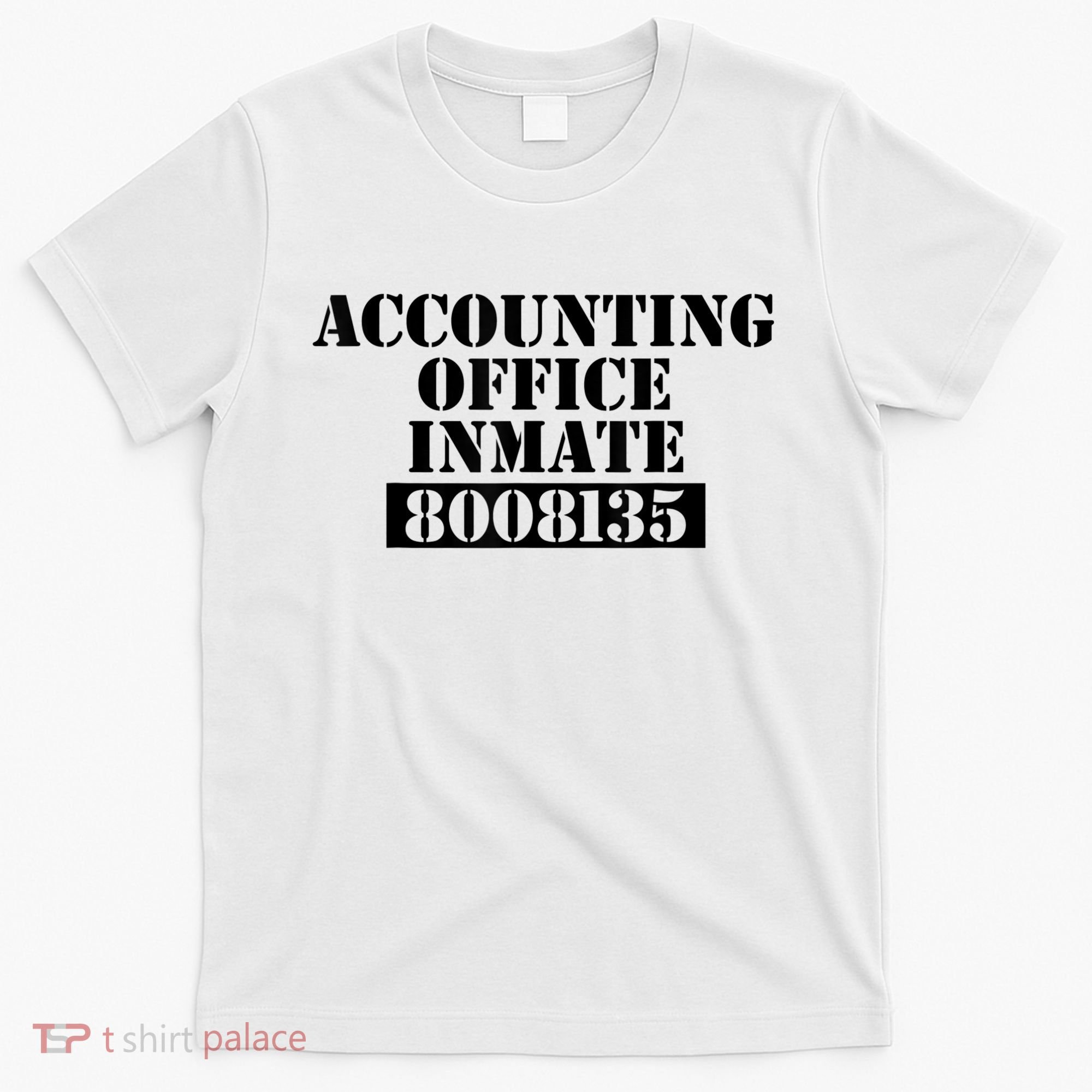 Accountant Costume Accounting Office Inmate Costume T-Shirt