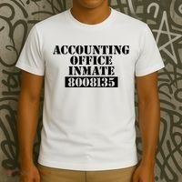 Accountant Costume Accounting Office Inmate Costume T-Shirt thumb 3