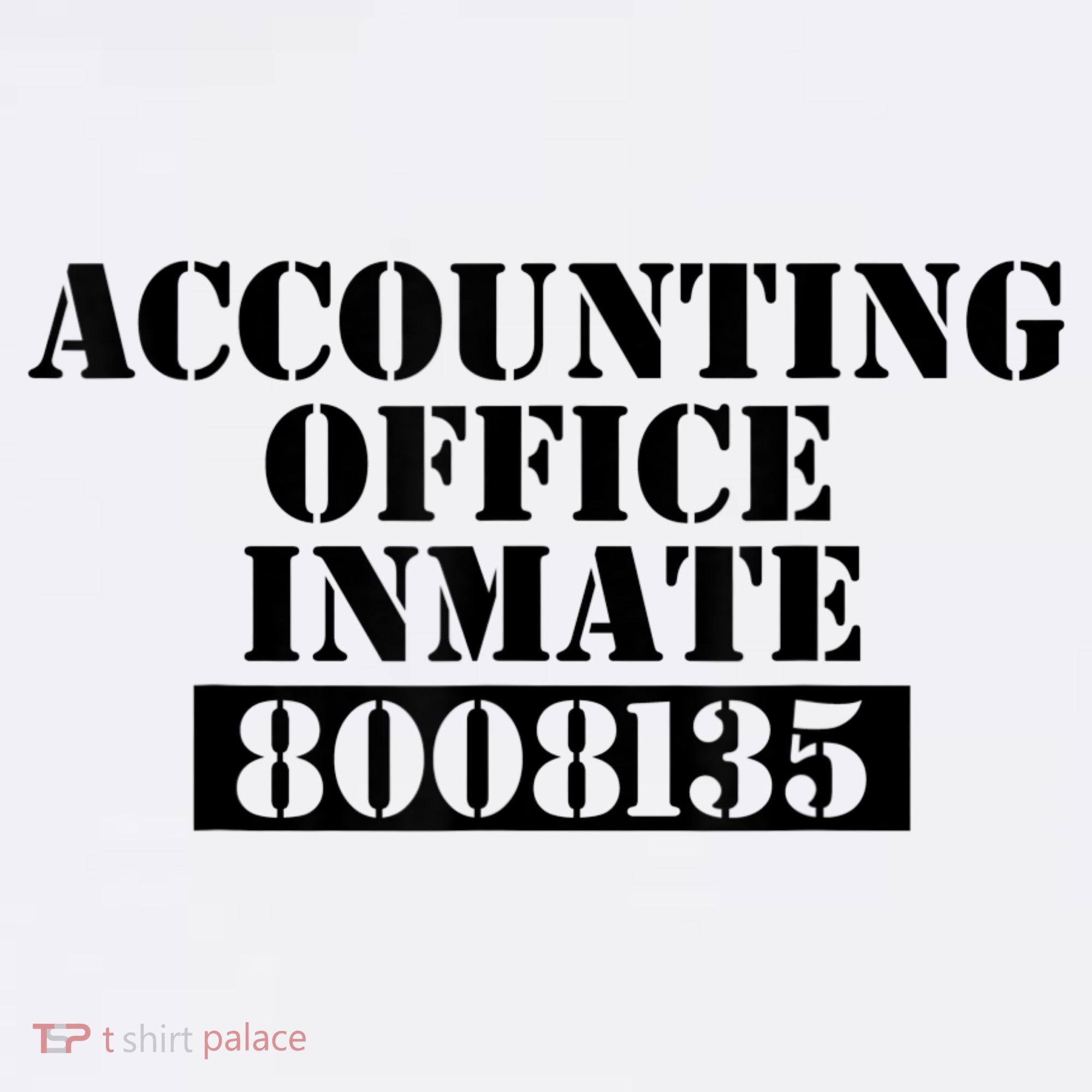 Accountant Costume Accounting Office Inmate Costume T-Shirt