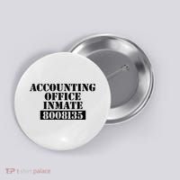 Accountant Costume Accounting Office Inmate Costume Button thumb 0