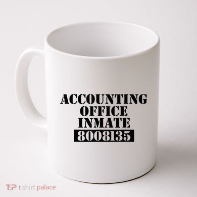 Accountant Costume Accounting Office Inmate Costume Coffee Mug