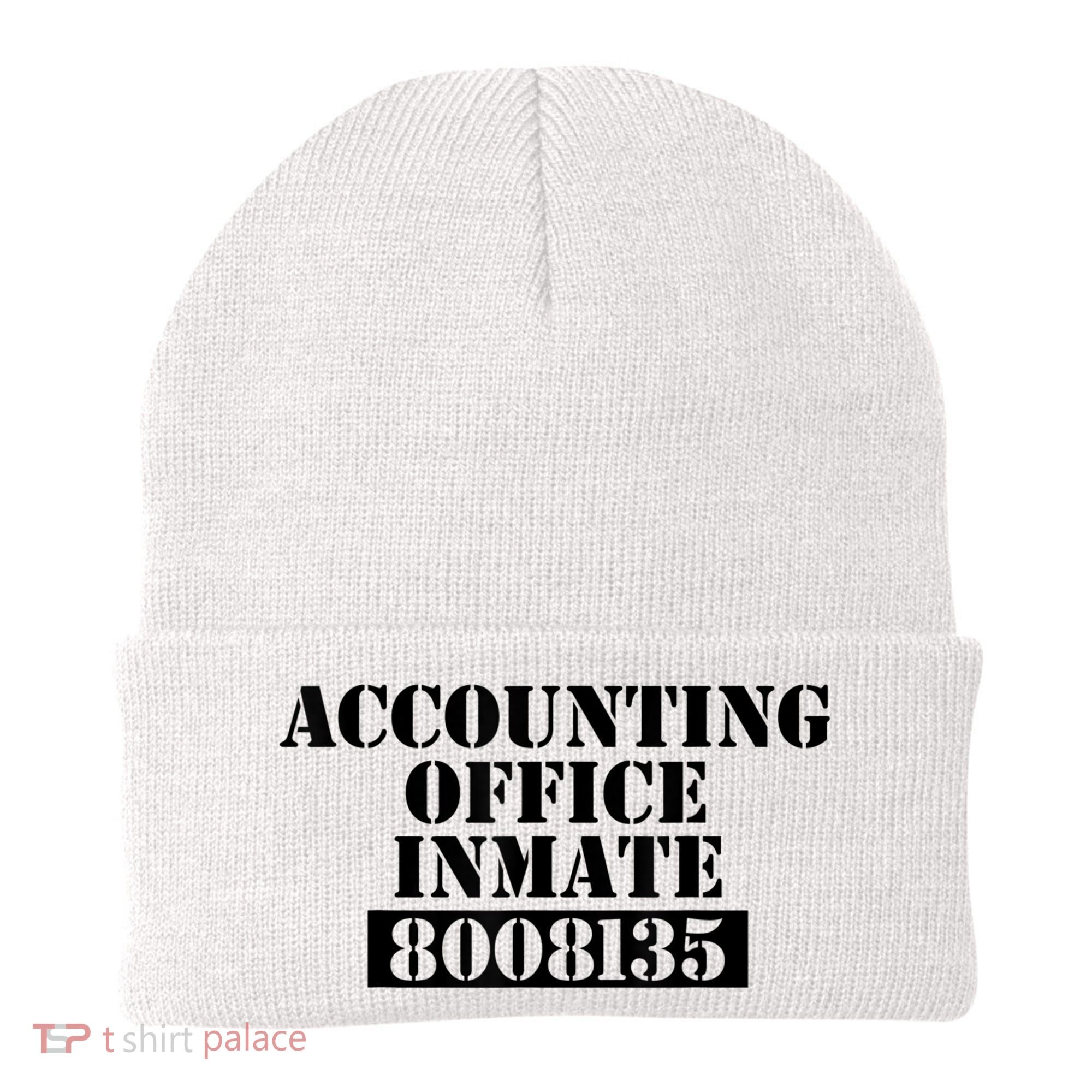 Accountant Costume Accounting Office Inmate Costume Beanie
