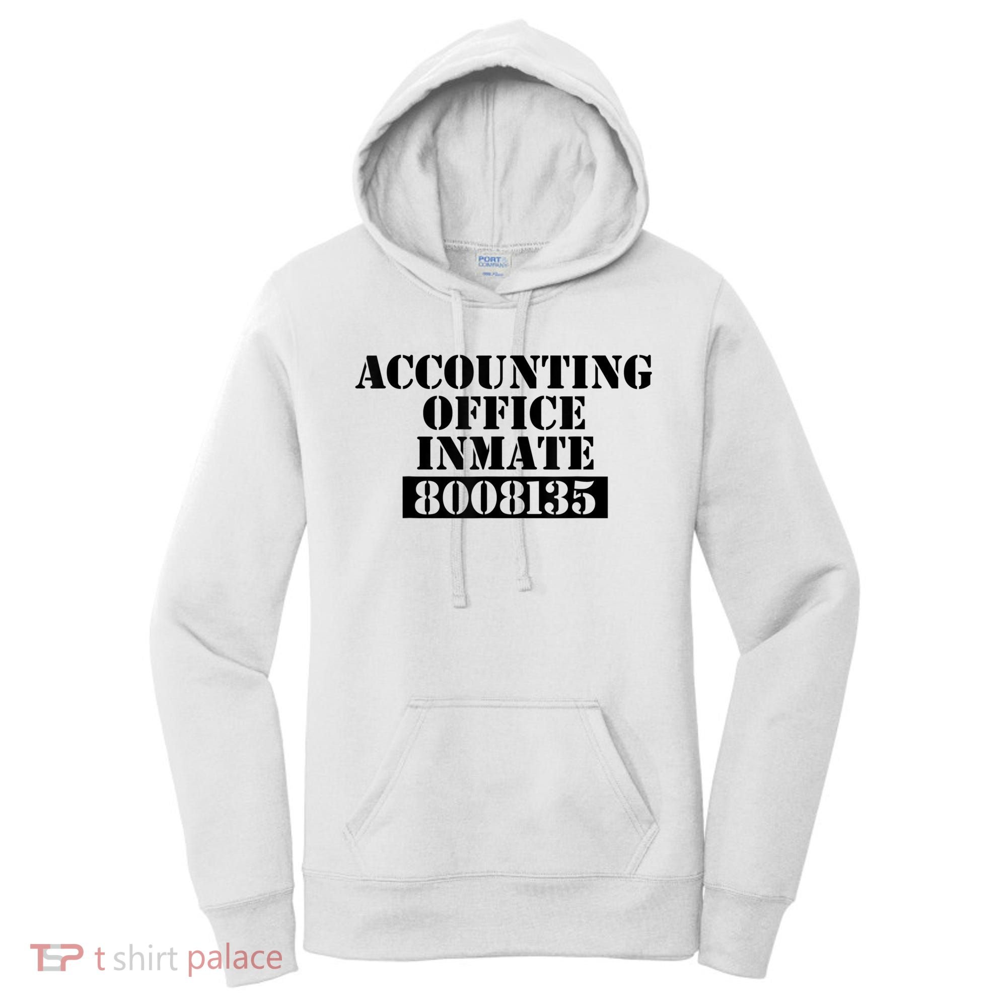 Accountant Costume Accounting Office Inmate Costume Women's Hoodie