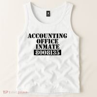 Accountant Costume Accounting Office Inmate Costume Tank Top thumb 2
