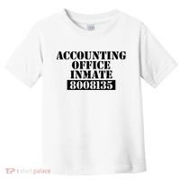 Accountant Costume Accounting Office Inmate Costume Toddler T-Shirt thumb 0