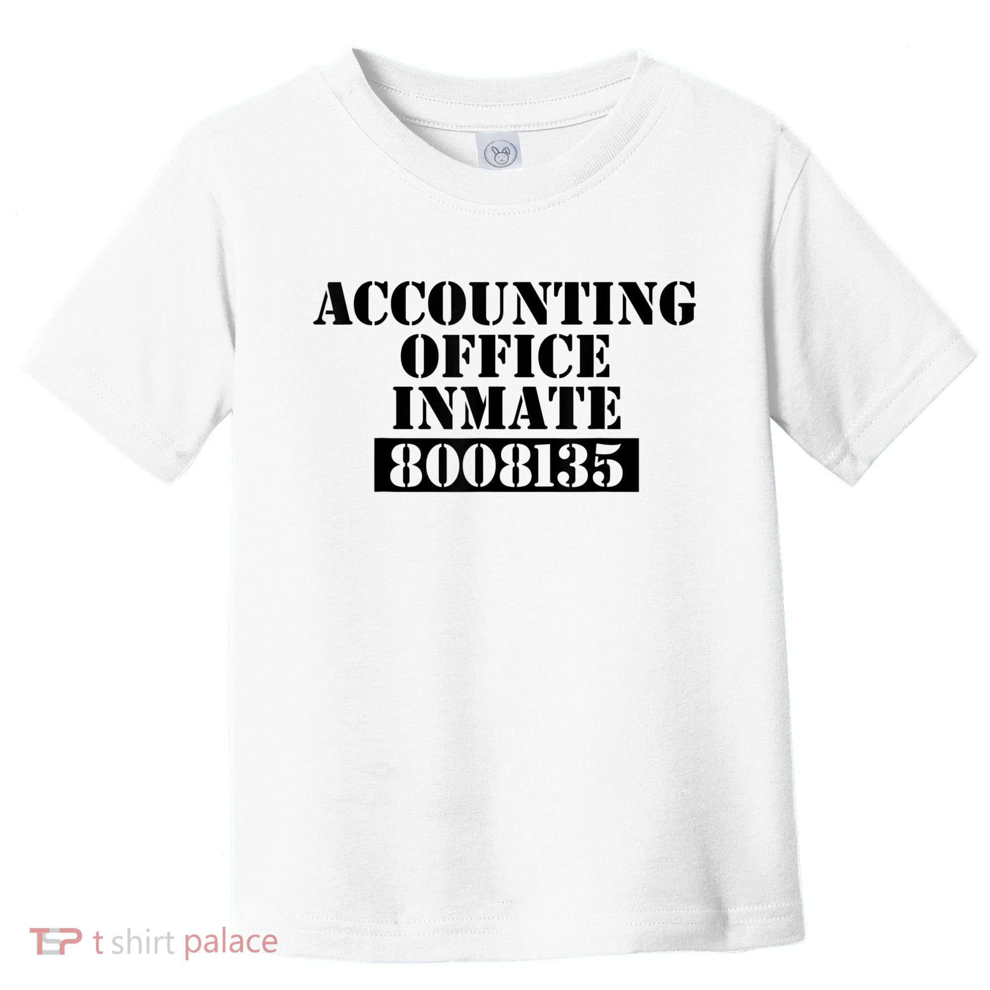 Accountant Costume Accounting Office Inmate Costume Toddler T-Shirt