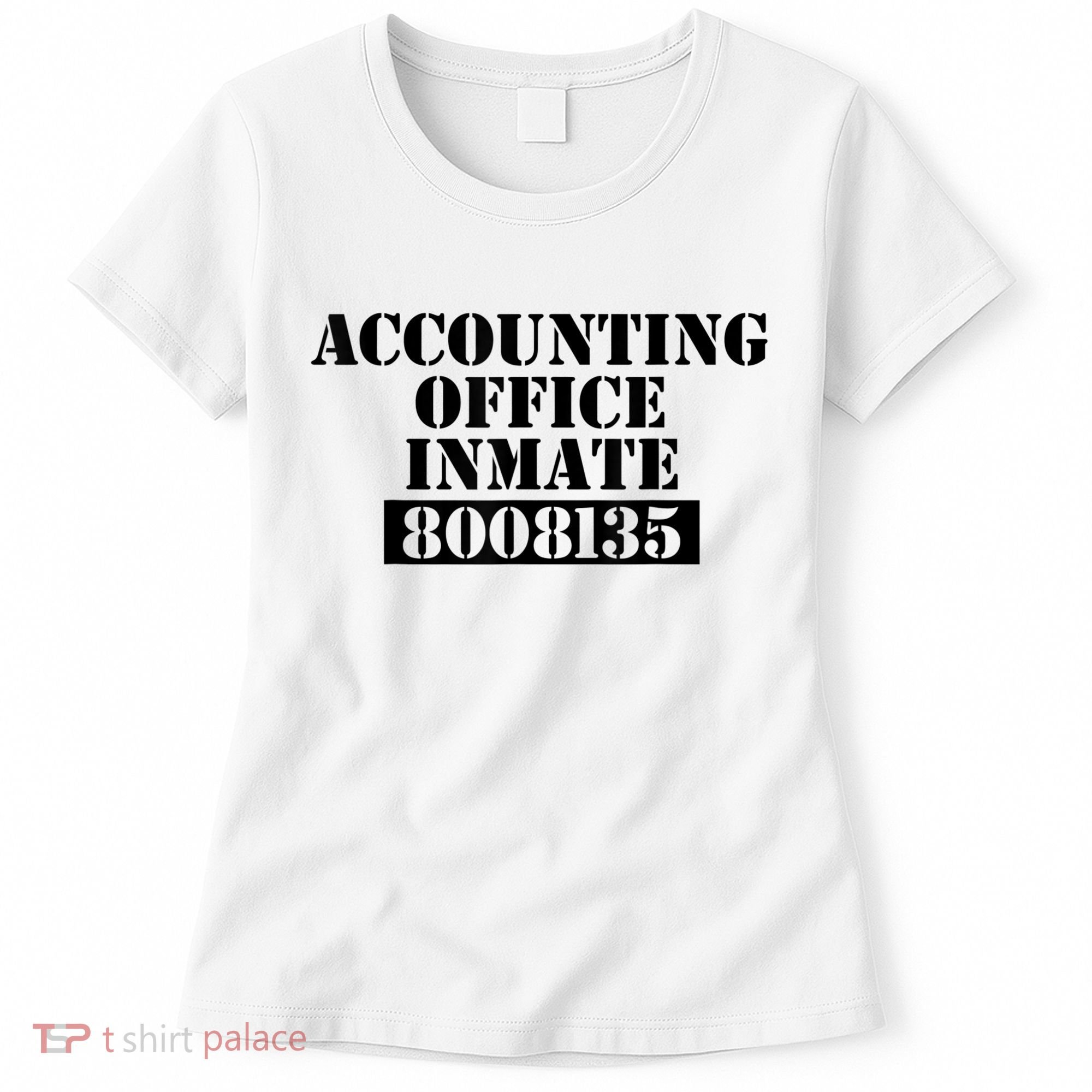 Accountant Costume Accounting Office Inmate Costume Women's T-Shirt
