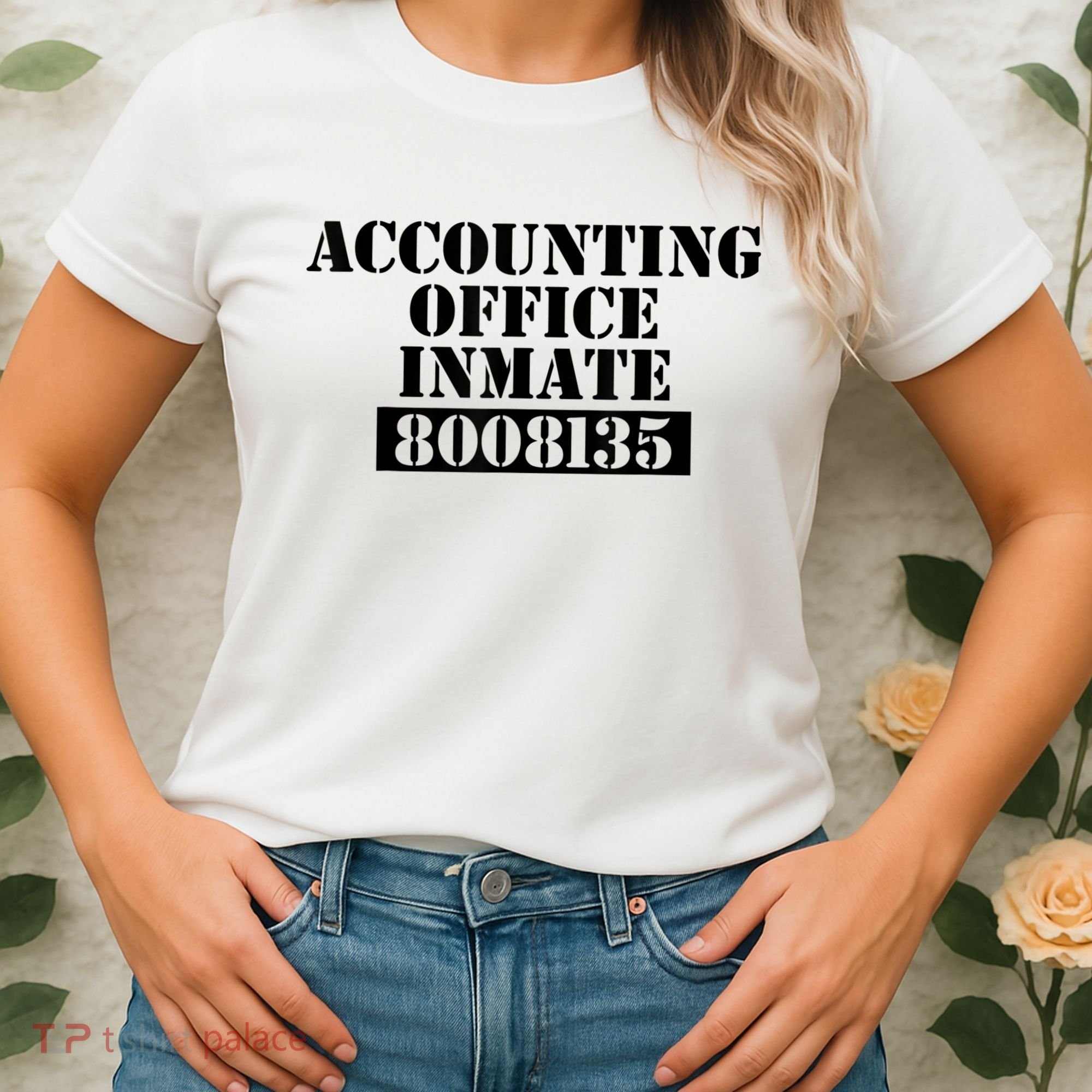 Accountant Costume Accounting Office Inmate Costume Women's T-Shirt