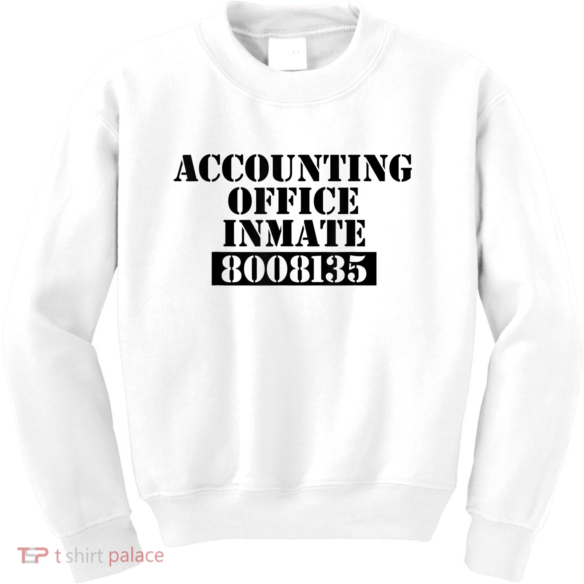 Accountant Costume Accounting Office Inmate Costume Kids Sweatshirt