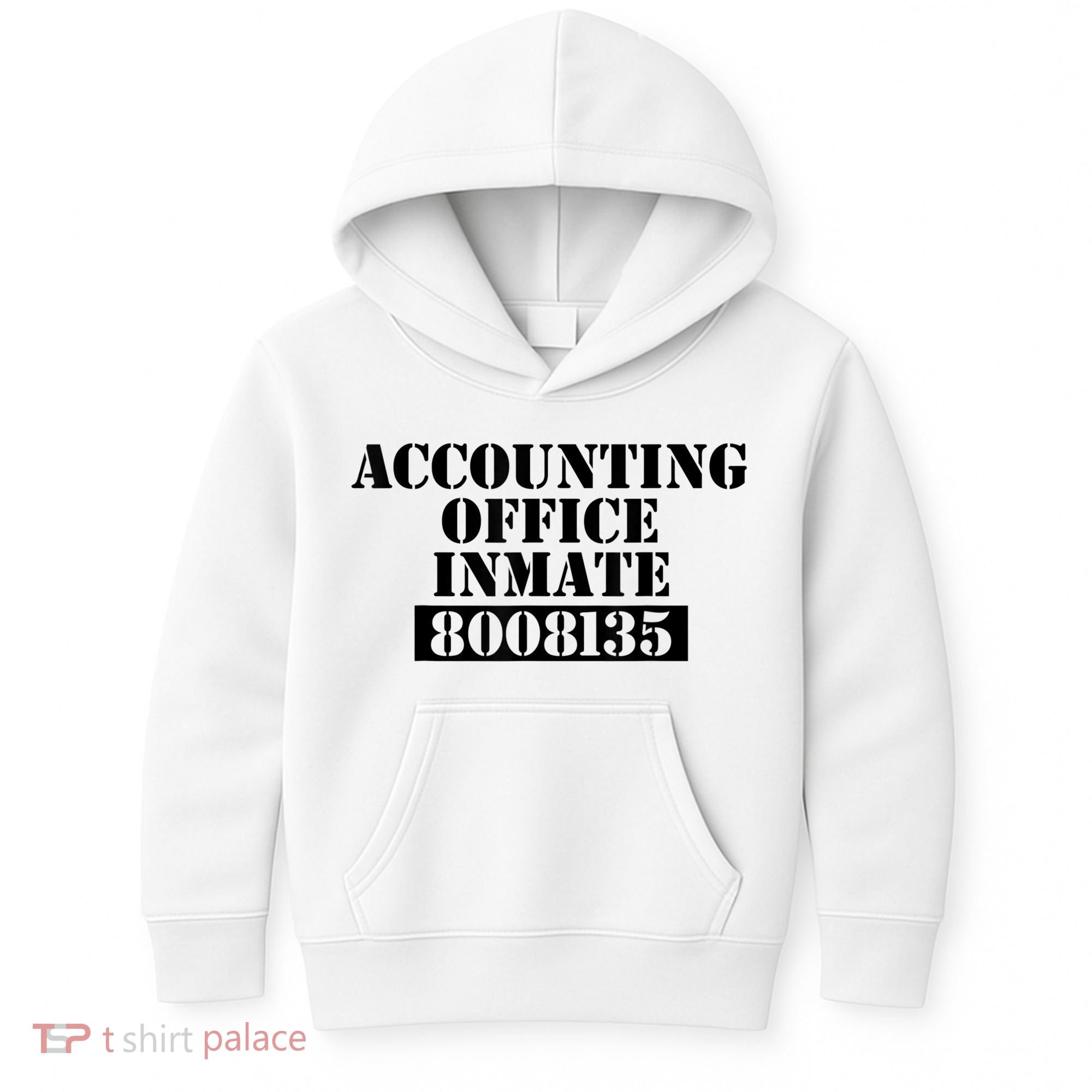 Accountant Costume Accounting Office Inmate Costume Kids Hoodie