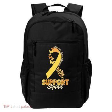 Appendix Cancer Awareness Support Squad Ribbon Butterflies Backpack