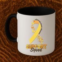 Appendix Cancer Awareness Support Squad Ribbon Butterflies Coffee Mug thumb 2