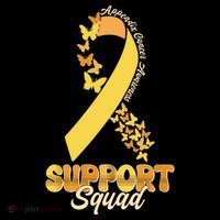 Appendix Cancer Awareness Support Squad Ribbon Butterflies Women's Hoodie thumb 2