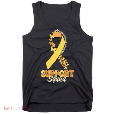 Appendix Cancer Awareness Support Squad Ribbon Butterflies Tank Top