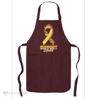 Appendix Cancer Awareness Support Squad Ribbon Butterflies Apron thumb 0