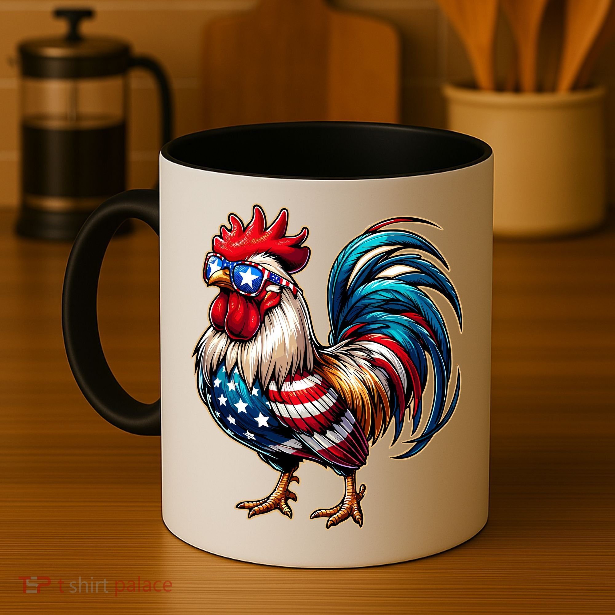 American Chicken Coffee Mug