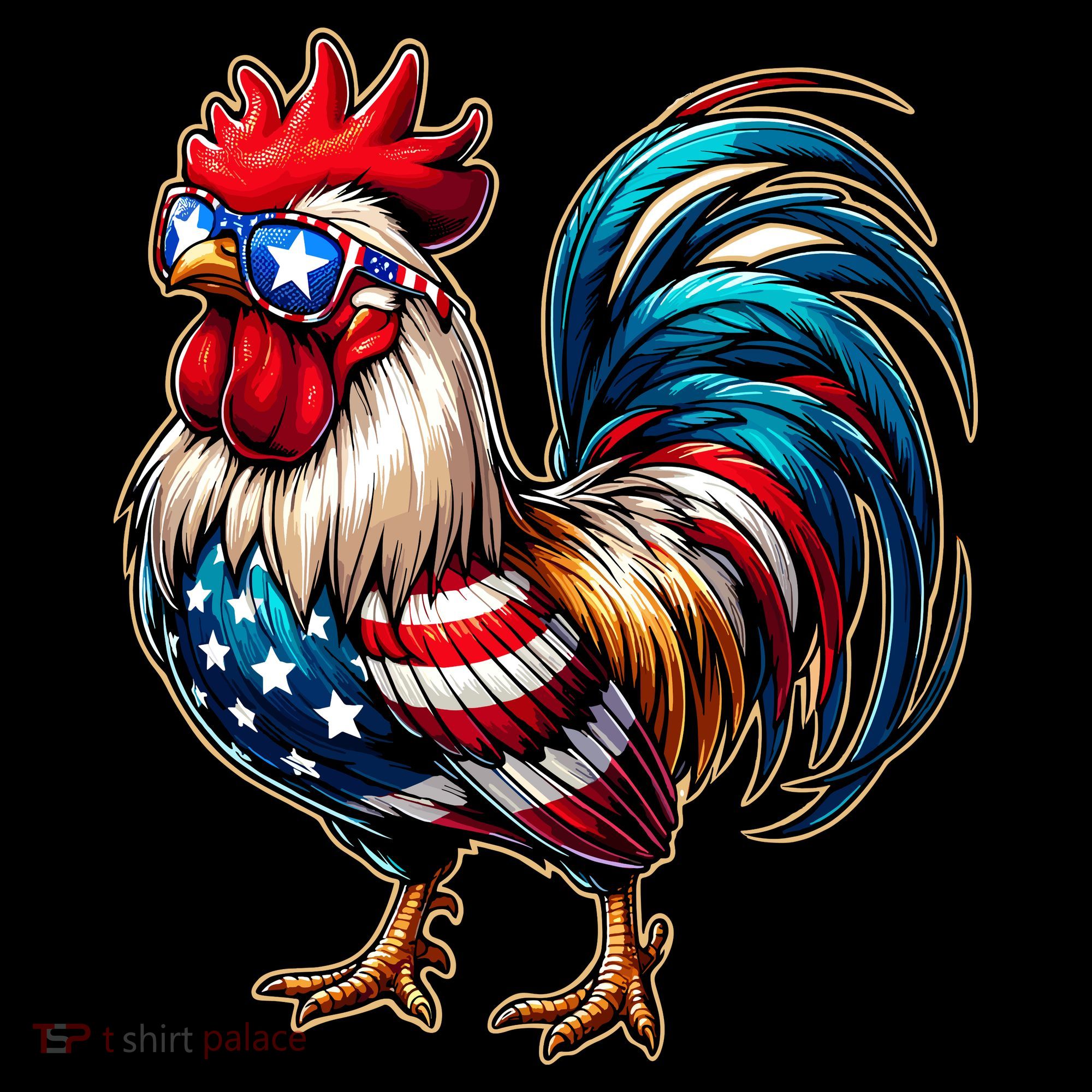 American Chicken Tote Bag