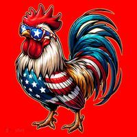 American Chicken Santa Hat thumb 1