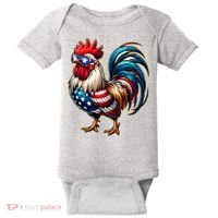 American Chicken Baby Bodysuit thumb 0