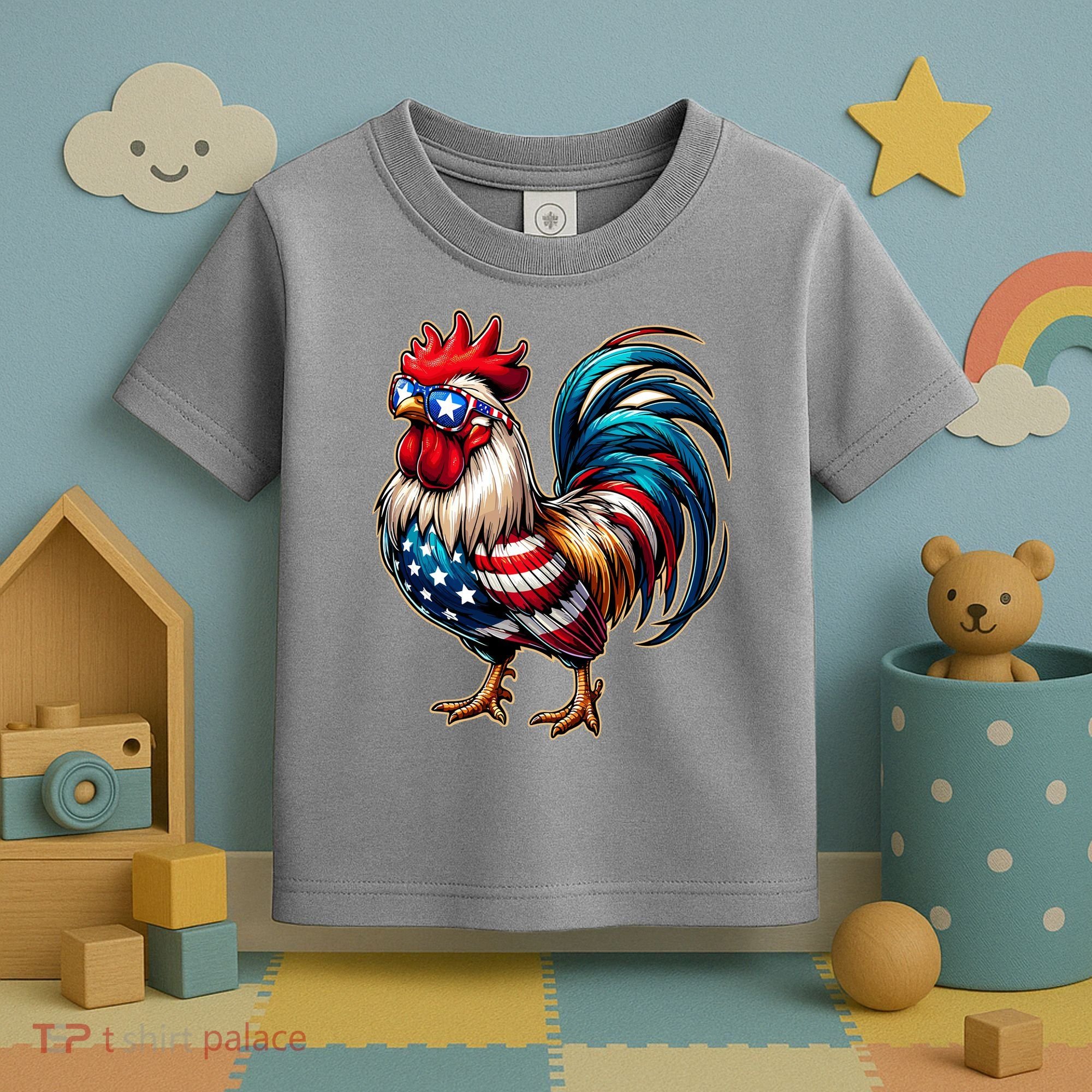 American Chicken Toddler T-Shirt