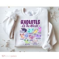 Axolotl Cute Axolotls Of The World Kawaii Sweatshirt thumb 2