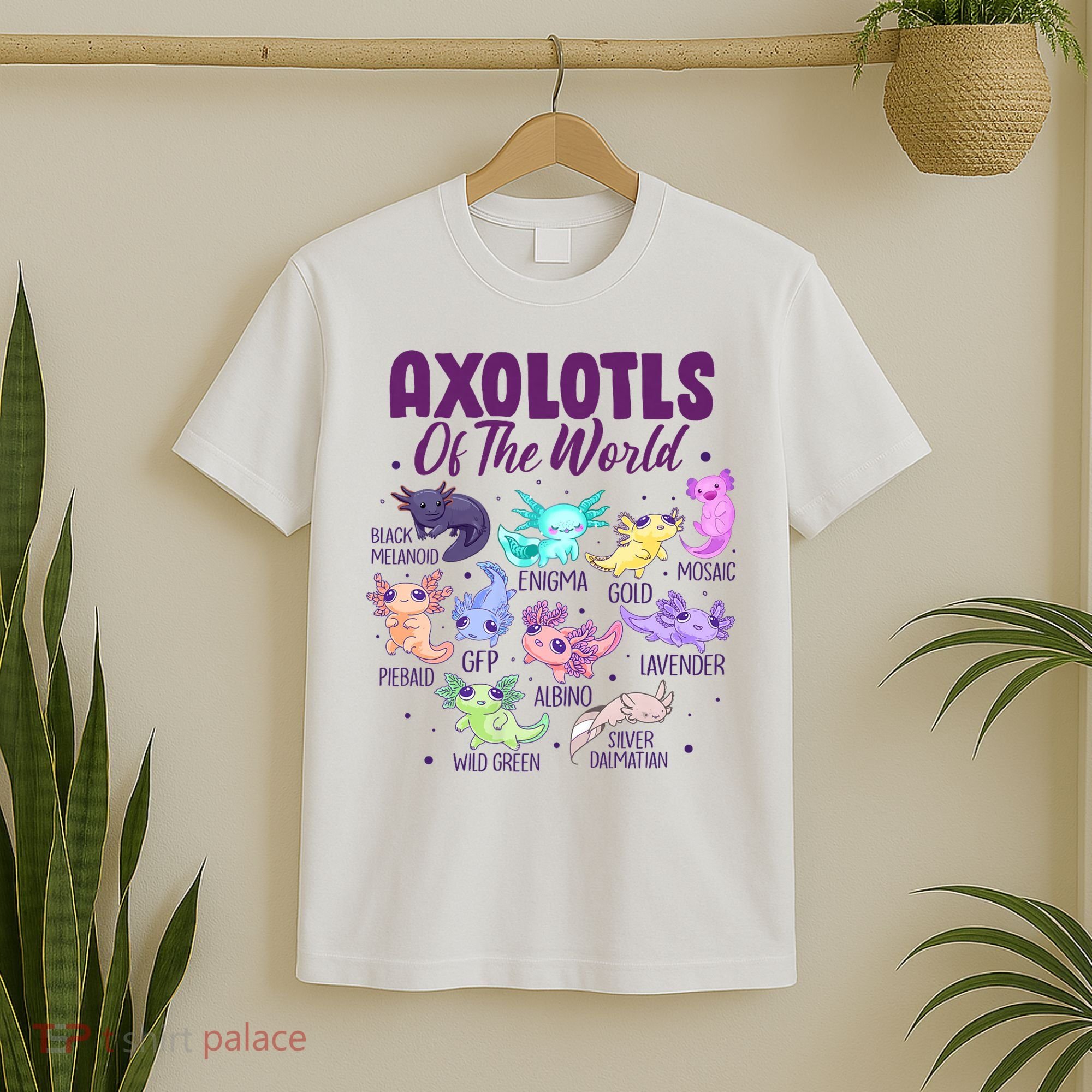 Axolotl Cute Axolotls Of The World Kawaii T-Shirt