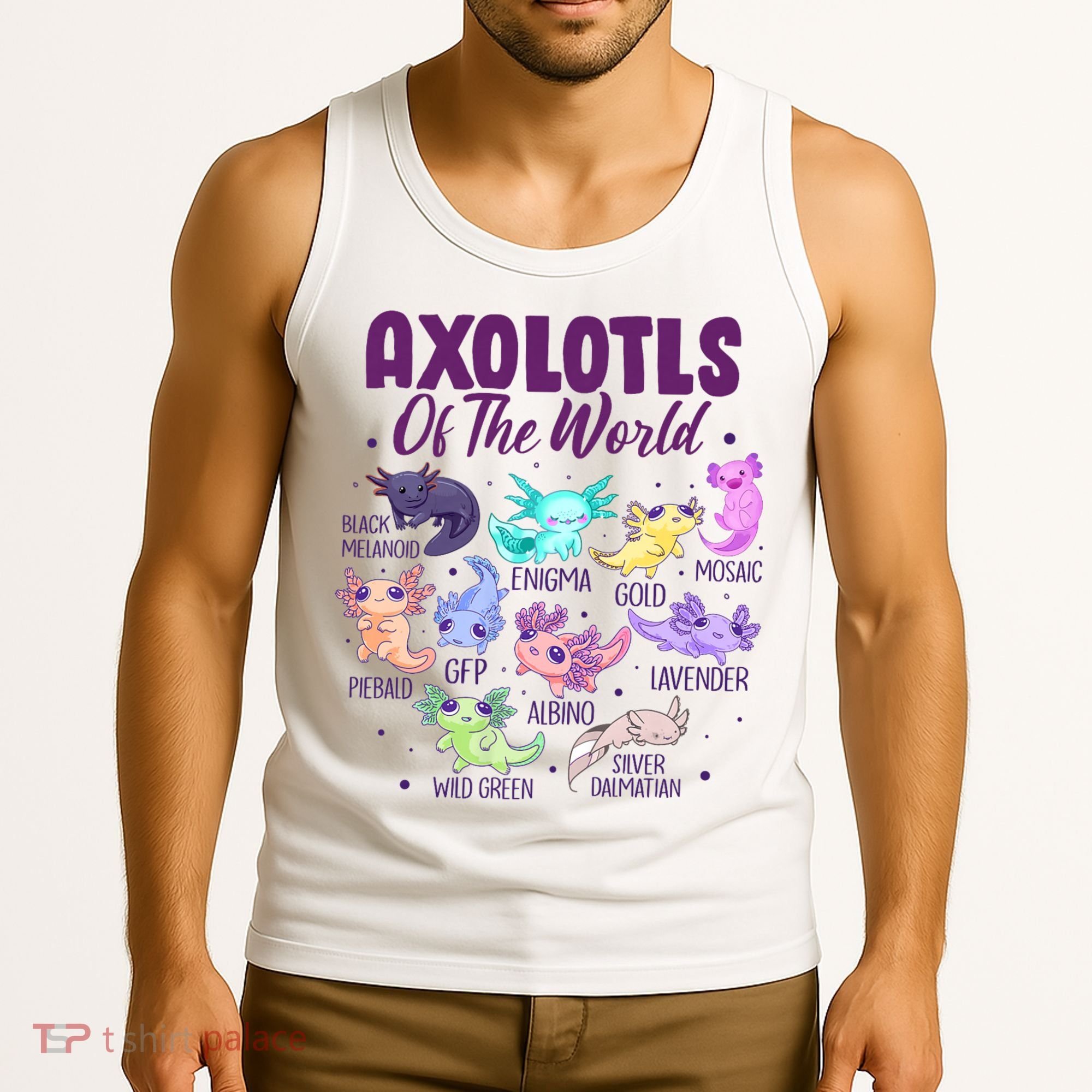 Axolotl Cute Axolotls Of The World Kawaii Tank Top
