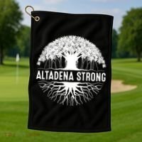 Altadena California Golf Towel thumb 1