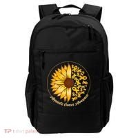 Appendix Cancer Awareness Sunflower Ribbons Backpack thumb 0