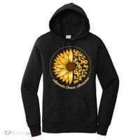Appendix Cancer Awareness Sunflower Ribbons Women's Hoodie thumb 0