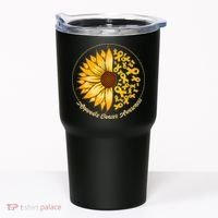 Appendix Cancer Awareness Sunflower Ribbons Tumbler thumb 0