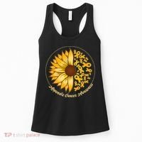 Appendix Cancer Awareness Sunflower Ribbons Women's Tank Top thumb 0