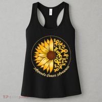 Appendix Cancer Awareness Sunflower Ribbons Women's Tank Top thumb 3