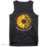 Appendix Cancer Awareness Sunflower Ribbons Tank Top thumb 0