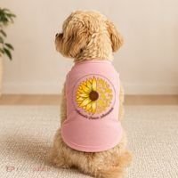 Appendix Cancer Awareness Sunflower Ribbons Doggie Tank thumb 2