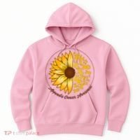 Appendix Cancer Awareness Sunflower Ribbons Hoodie thumb 0