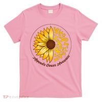 Appendix Cancer Awareness Sunflower Ribbons T-Shirt thumb 0