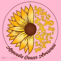 Appendix Cancer Awareness Sunflower Ribbons Mousepad thumb 1