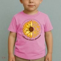 Appendix Cancer Awareness Sunflower Ribbons Toddler T-Shirt thumb 2