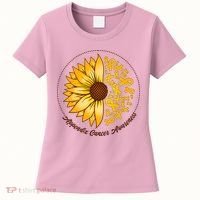 Appendix Cancer Awareness Sunflower Ribbons Women's T-Shirt thumb 0