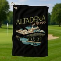 Altadena California Golf Towel thumb 1