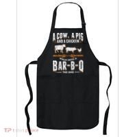 A Cow A Pig And A Chicken Walk Into A Bar B Q The End BBQ Apron thumb 0
