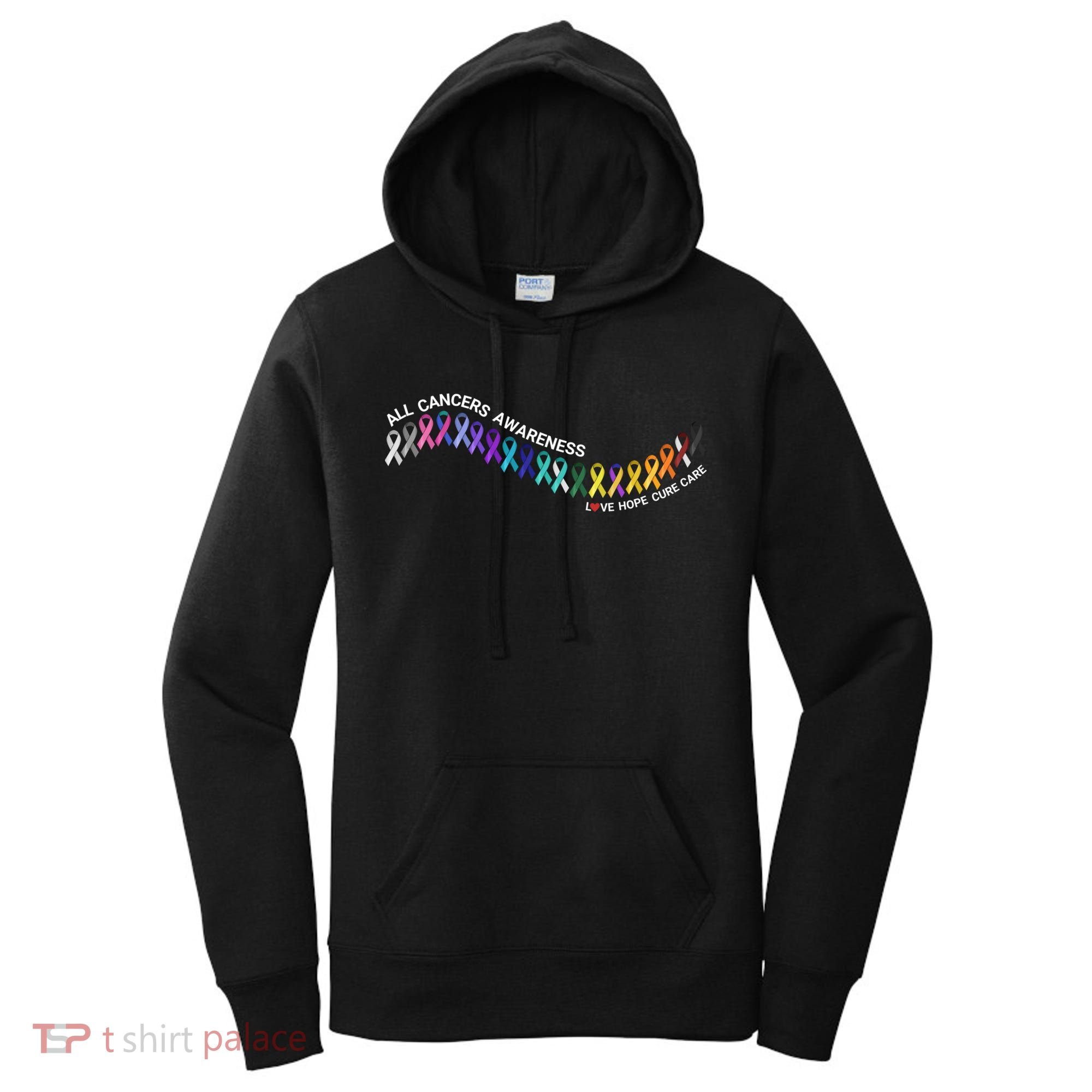 All Cancers Awareness All Cancer Matters Cancer Ribbons Gift Women's Hoodie